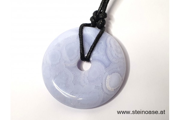 Anhänger Chalcedon Donut XL, 48mm, inkl.Band